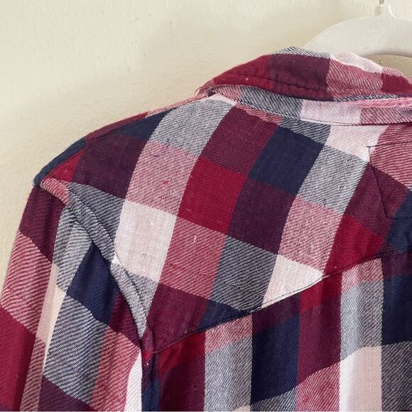 Rails Red and Blue Long Sleeve Button Down Shirt - Picture 7 of 12